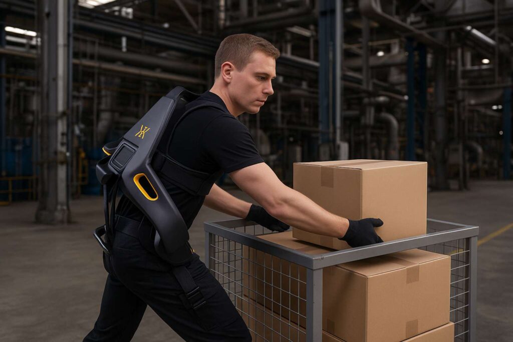 Exosquelette btp, manutention