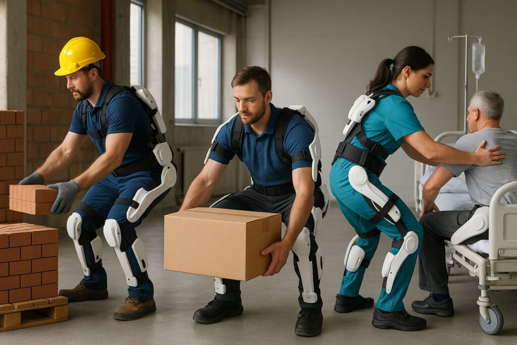 Exosquelettes pros Hilti, Festool, Milwaukee
