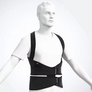 Homme de face portant un exosquelette SoftSkin Dorso-Lombaire